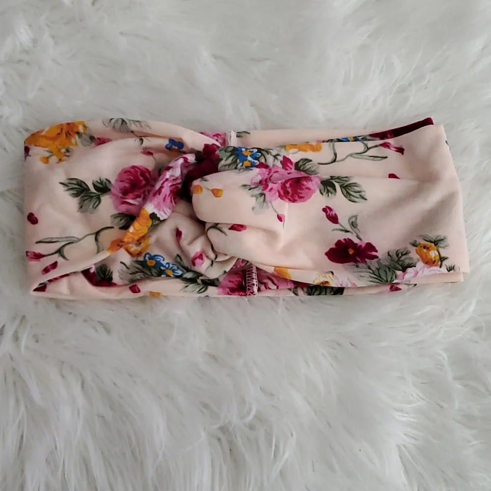 3/$15 Floral Stretchy Elastic Headbands